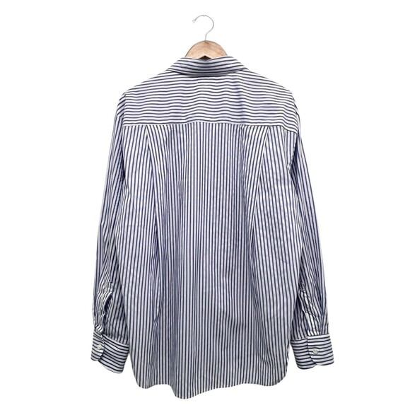 Mother The Roomie Frenchie Shirt In Art School Button Up Top Blue Women’s Size M - Picture 6 of 11